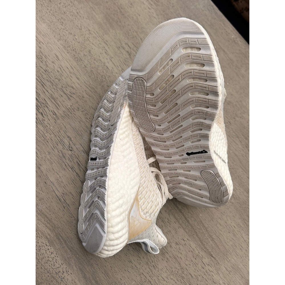 Adidas Alphaboost Running Shoes Mens 6 Cream White EH3314 Sample Sneakers - Picture 7 of 11
